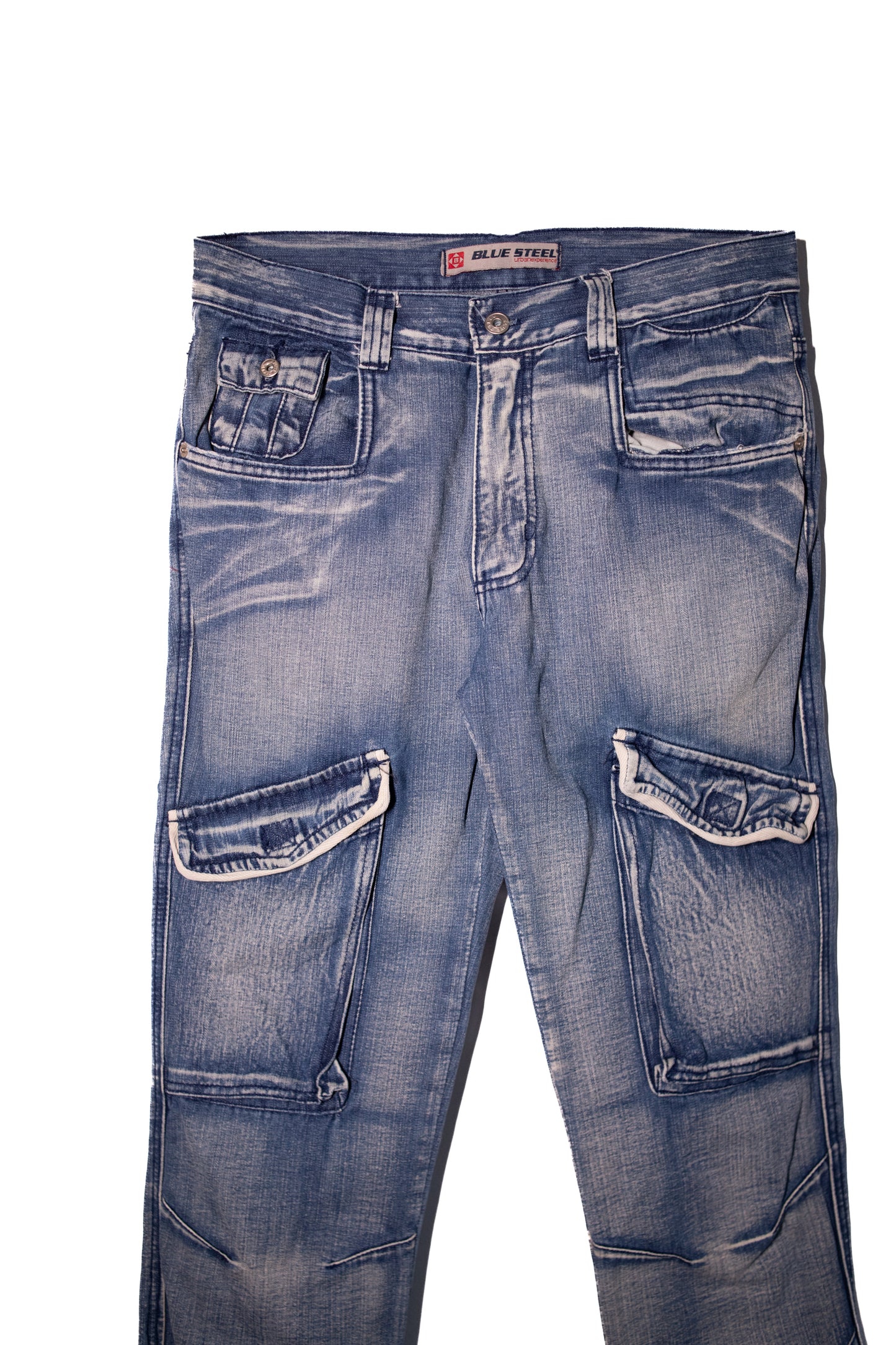 jeans cargo bluesteel